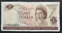 Load image into Gallery viewer, New Zealand 1 Dollar Paper Banknote (Hardie)  (1967-1981)
