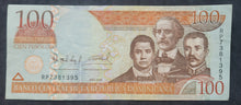 Load image into Gallery viewer, Dominican Republic 100 Pesos Banknote
