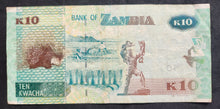 Load image into Gallery viewer, Zambia 10 Kwacha Banknote - 2015
