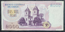 Load image into Gallery viewer, Chile 2,000 Pesos Banknote UNC
