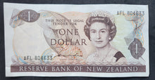 Load image into Gallery viewer, New Zealand 1 Dollar Paper Banknote (Hardie) (1981-1992)
