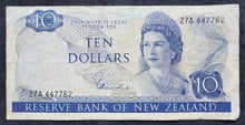 Load image into Gallery viewer, New Zealand 10 Dollar Paper Banknote (Hardie) (1967-1981)
