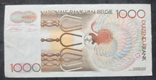 Load image into Gallery viewer, Belgium 1,000 Francs Banknote
