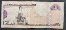 Load image into Gallery viewer, Dominican Republic 50 Pesos (2003) Banknote
