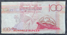 Load image into Gallery viewer, Seychelles 100 Rupees Banknote
