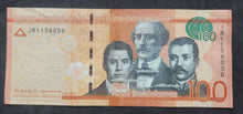 Load image into Gallery viewer, Dominican Republic 100 Pesos (2016) Banknote
