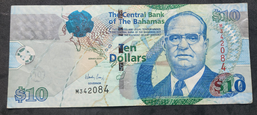 Bahamas 10 Dollars Banknote