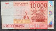 Load image into Gallery viewer, French Polynesia 10,000 Francs Banknote
