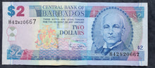 Load image into Gallery viewer, Barbados 2 Dollars Banknote 2007
