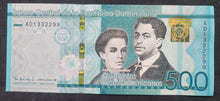 Load image into Gallery viewer, Dominican Republic 500 Pesos (2017) Banknote
