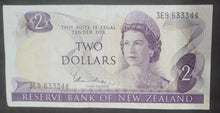 Load image into Gallery viewer, New Zealand 2 Dollar Paper Banknote (Hardie) (1967-1981)

