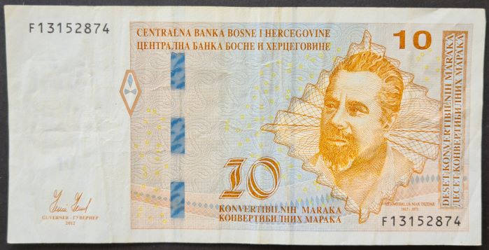 Bosnia-Hercegovina 10 Maraka Banknote