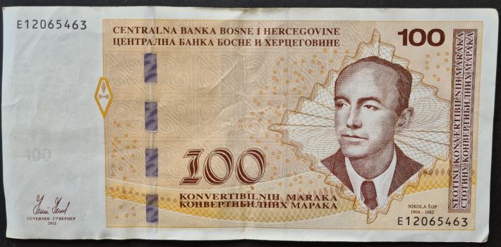 Bosnia-Hercegovina 100 Maraka Banknote