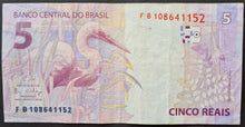 Load image into Gallery viewer, Brazil 5 Real Banknote
