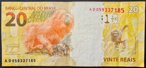 Brazil 20 Real Banknote