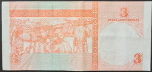 Cuba 3 Pesos Convertibles Banknote