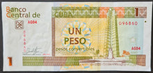 Load image into Gallery viewer, Cuba 1 Pesos Convertibles Banknote
