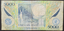 Load image into Gallery viewer, Colombia 5,000 Pesos Banknote
