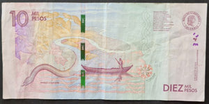 Colombia 10,000 Pesos Banknote