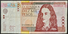 Load image into Gallery viewer, Colombia 10,000 Pesos Banknote
