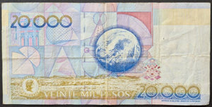 Colombia 20,000 Pesos Banknote