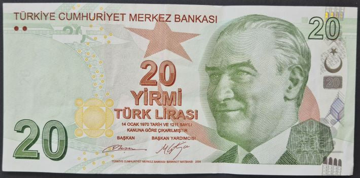 Turkey 20 Lira Banknote
