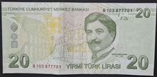 Load image into Gallery viewer, Turkey 20 Lira Banknote
