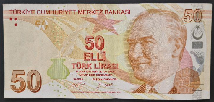 Turkey 50 Lira Banknote