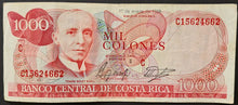 Load image into Gallery viewer, Costa Rica 1,000 Colones Banknote
