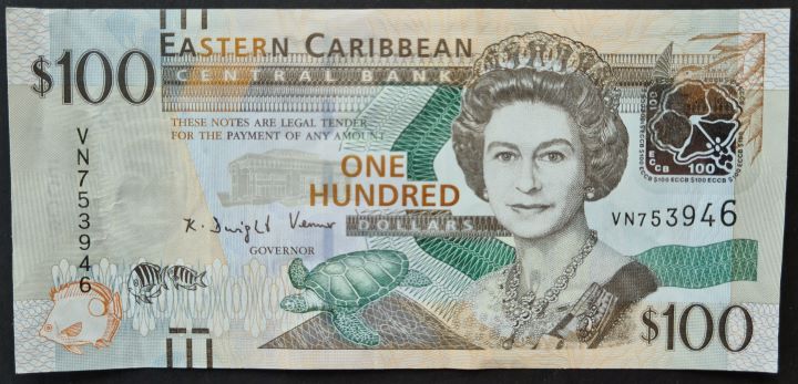 East Caribbean 100 Dollars Banknote