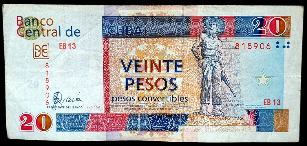 Cuba 20 Pesos Convertibles Banknote