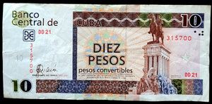 Cuba 10 Pesos Convertibles Banknote