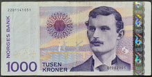 Load image into Gallery viewer, Norway 1000 Kroner Banknote
