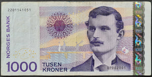 Norway 1000 Kroner Banknote