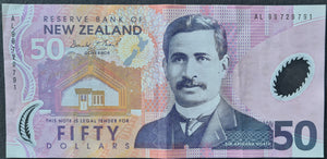 New Zealand 50 Dollar Polymer Banknote