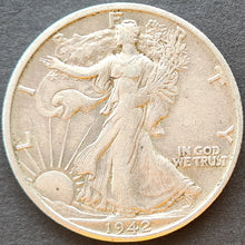 Load image into Gallery viewer, United States  Half Dollar Walking Liberty 1942 Philadelphia
