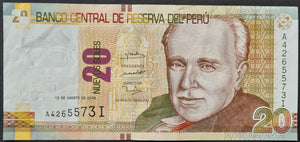 Peru 20 Nuevos Soles Banknote