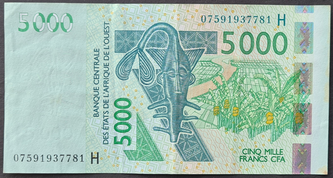West African States 5,000 Francs Banknote