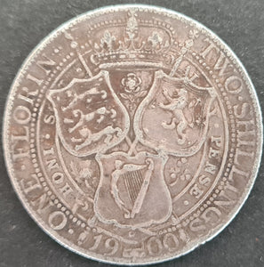 Great Britain 1900 Florin Queen Victoria