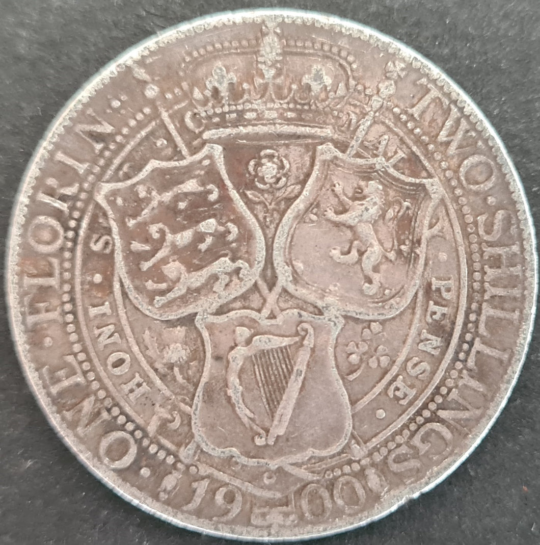 Great Britain 1900 Florin Queen Victoria