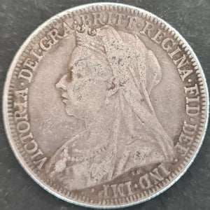 Great Britain 1900 Florin Queen Victoria