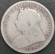 Load image into Gallery viewer, Great Britain 1900 Shilling Queen Victoria
