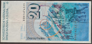 Switzerland 20 Francs Banknote