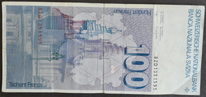 Switzerland 100 Francs Banknote