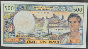 French Polynesia 500 Franc Banknote