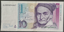 Load image into Gallery viewer, Germany 10 Deutsche Mark Banknote
