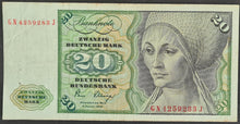 Load image into Gallery viewer, Germany 20 Deutsche Mark Banknote
