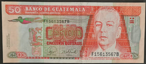 Guatemala 50 Quetzal Banknote