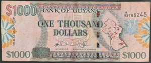 Guyana 1,000 Dollar Banknote