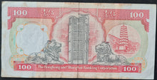 Load image into Gallery viewer, Hong Kong 100 Dollar Banknote HSBC 1991
